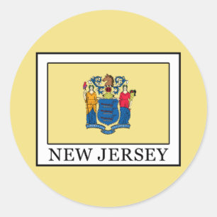 New Jersey Classic Round Sticker