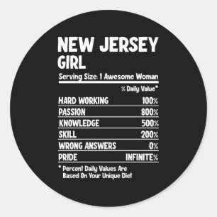 New Jersey Classic Round Sticker