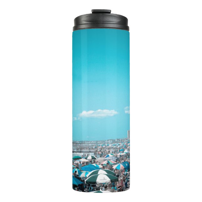New Jersey Coastal Beach Art Thermal Tumbler (Front)