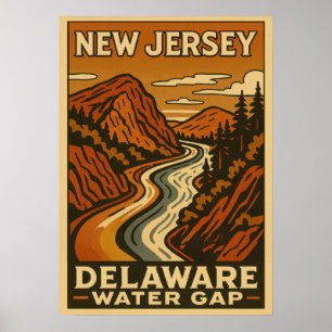 New Jersey Delaware water gap 01 Poster