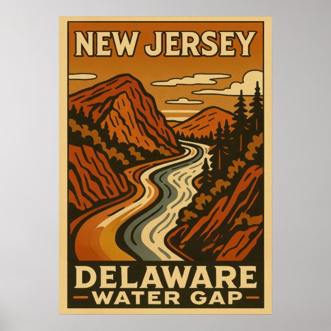 New Jersey Delaware water gap 01 Poster (Front)