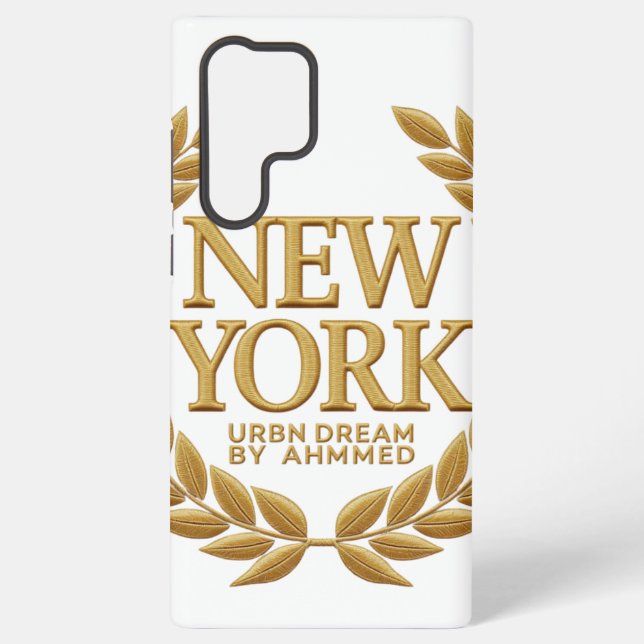 New Jersey Embroidery Samsung Case – Urban Dreams  (Back)