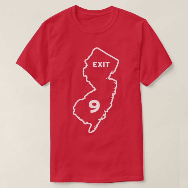 New Jersey Exit 9 T-Shirt (Design Front)