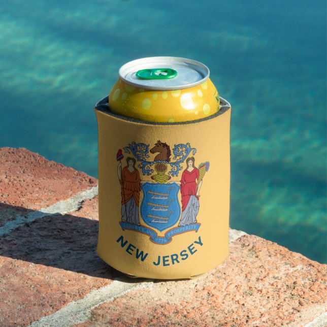 New Jersey Flag Can Cooler (In Situ Pool)