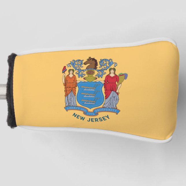 New Jersey Flag Golf Head Cover (Front)