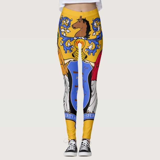 New Jersey flag Leggings (Front)