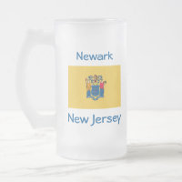 New Jersey Flag Map City Mug