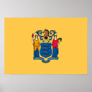 New Jersey Flag Poster