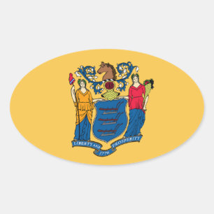 New Jersey Flag Sticker