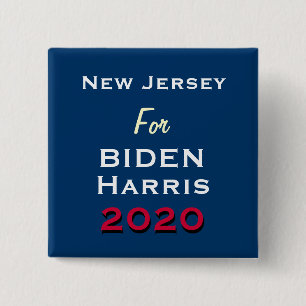 NEW JERSEY For BIDEN HARRIS 2020 Campaign Button