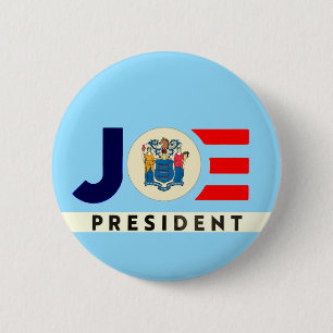 New Jersey for Joe 2020 6 Cm Round Badge