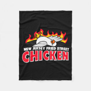 New Jersey Fried Street Chicken Funny Food Fleece Blanket
