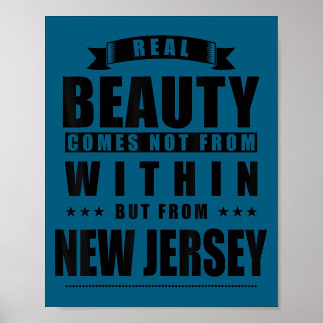 New Jersey - Funny D City Gift  Poster (Front)