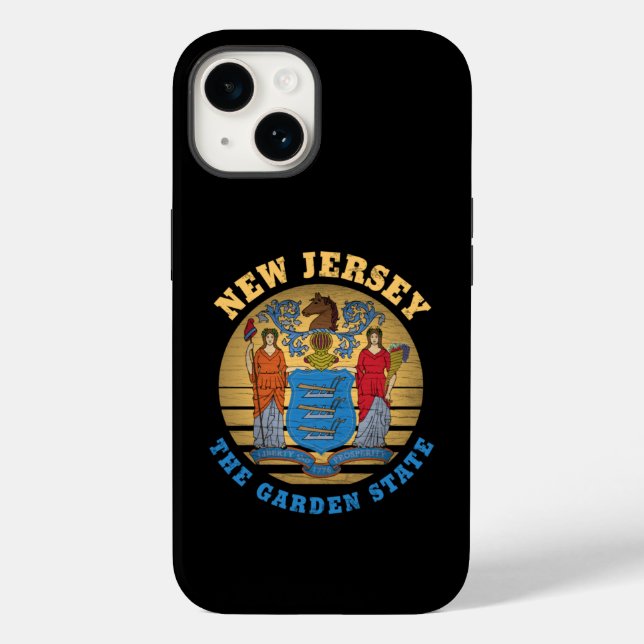 NEW JERSEY GARDEN STATE FLAG Case-Mate iPhone CASE (Back)