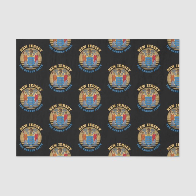 NEW JERSEY GARDEN STATE FLAG TISSUE PAPER (Front)