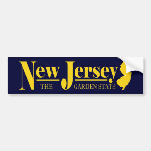 New Jersey Gold Bumper Sticker
