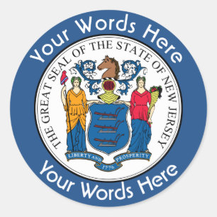 New Jersey Great Seal Custom Sticker