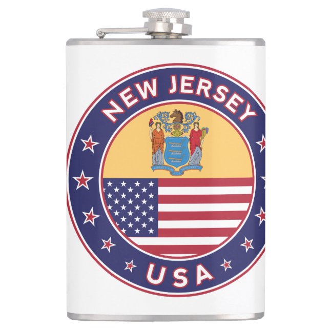 New Jersey Hip Flask (Front)