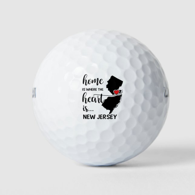 New Jersey home is where the heart is Golf Balls (Front)
