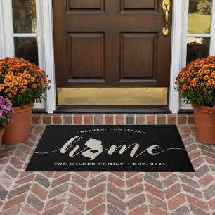 New Jersey Home State Personalised Doormat