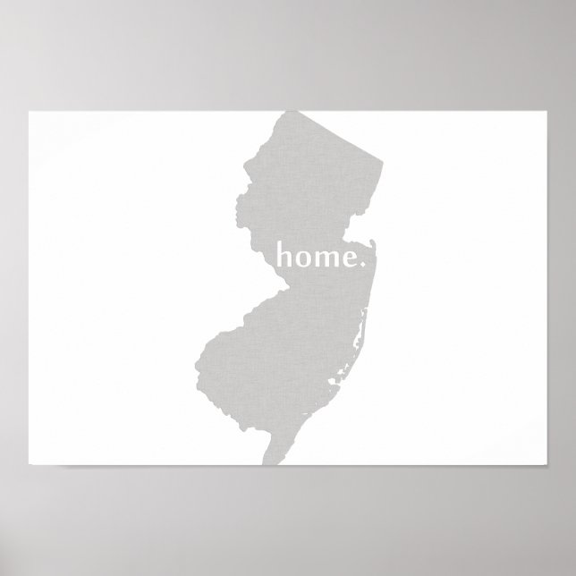 New Jersey Home State Poster (Front)