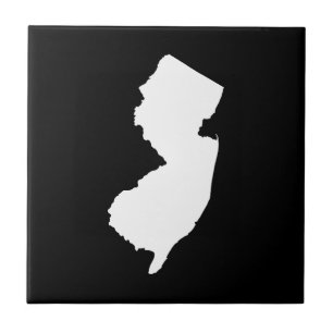New Jersey in White and Black Tile