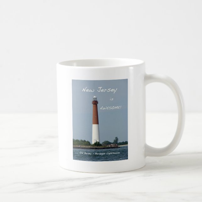 New Jersey is Awesome - Barnegat Lighthouse Coffee Mug (Right)