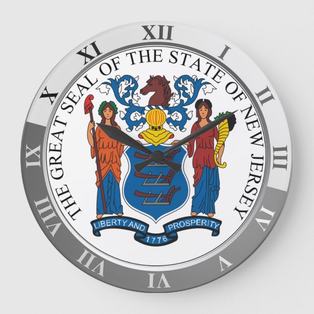 New Jersey Large Clock (Front)