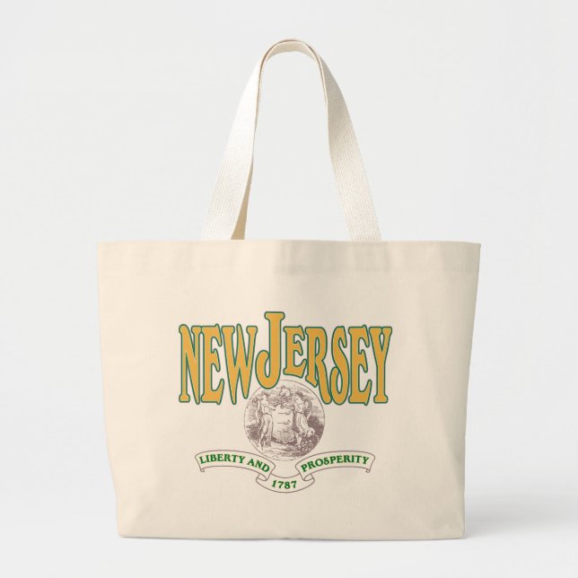 New Jersey Large Tote Bag (Front)
