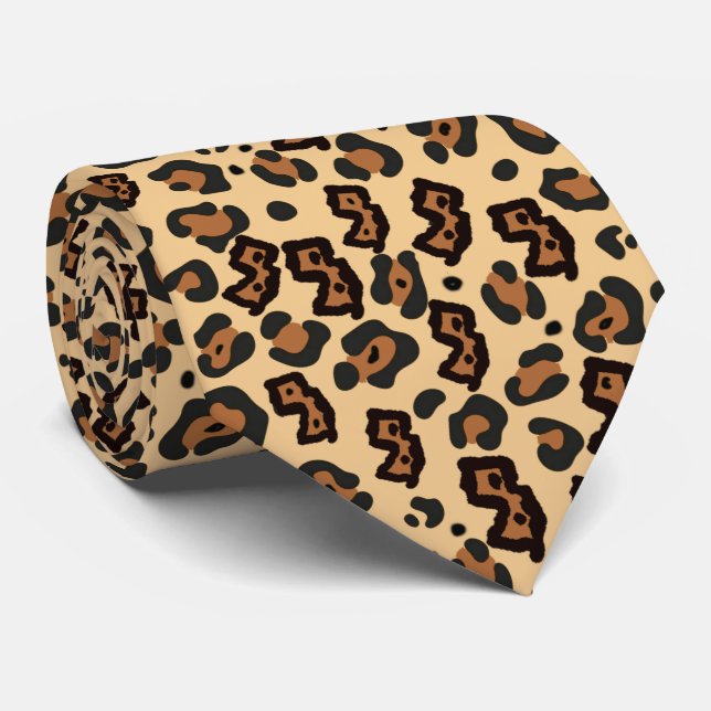 NEW JERSEY LEOPARD BANDANA GRADIENT TIE (Rolled)
