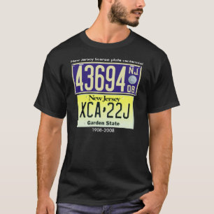 New Jersey License Plate Centennial T-Shirt