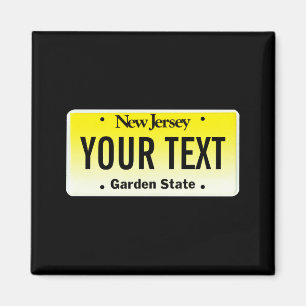 New Jersey License Plate Magnet