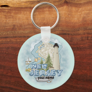 New Jersey Lighthouse  keychain 