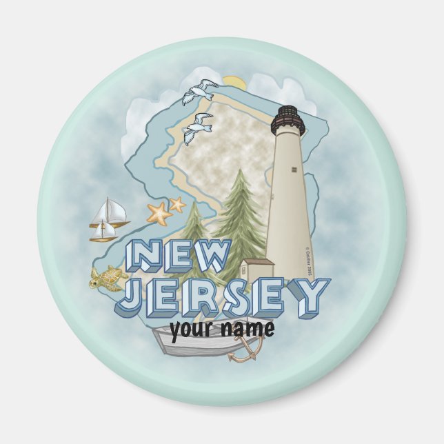 New Jersey Lighthouse magnet (Front)
