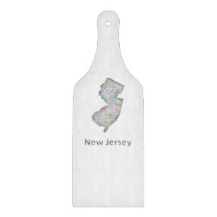 New Jersey map Cutting Board
