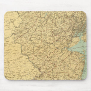 New Jersey Map Mouse Mat