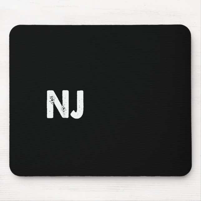 New Jersey Marathon Shirt, Run Nj  Mouse Mat (Front)