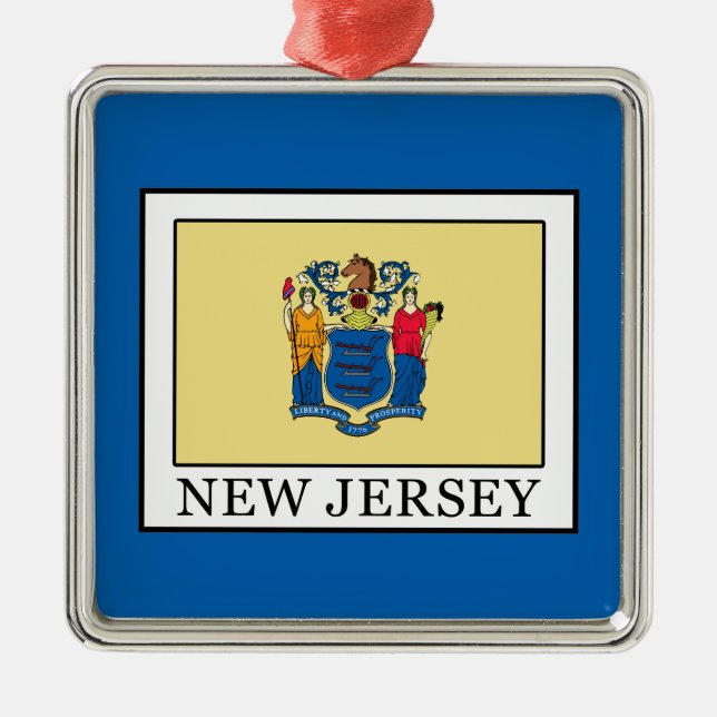 New Jersey Metal Tree Decoration (Front)