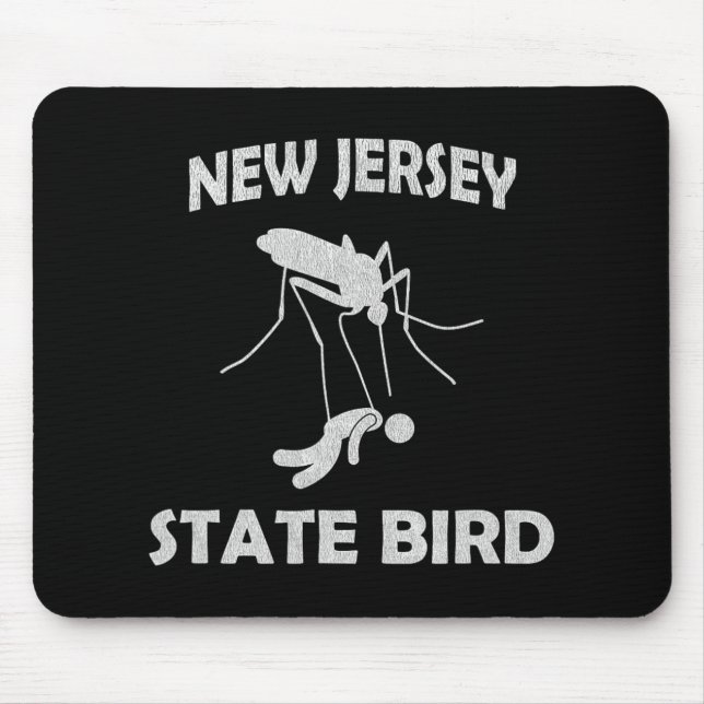 New Jersey Mosquito State Bird Funny Outdoors  Mouse Mat (Front)