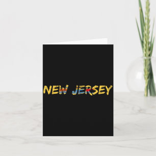 New Jersey, New Jersey Flag  Card
