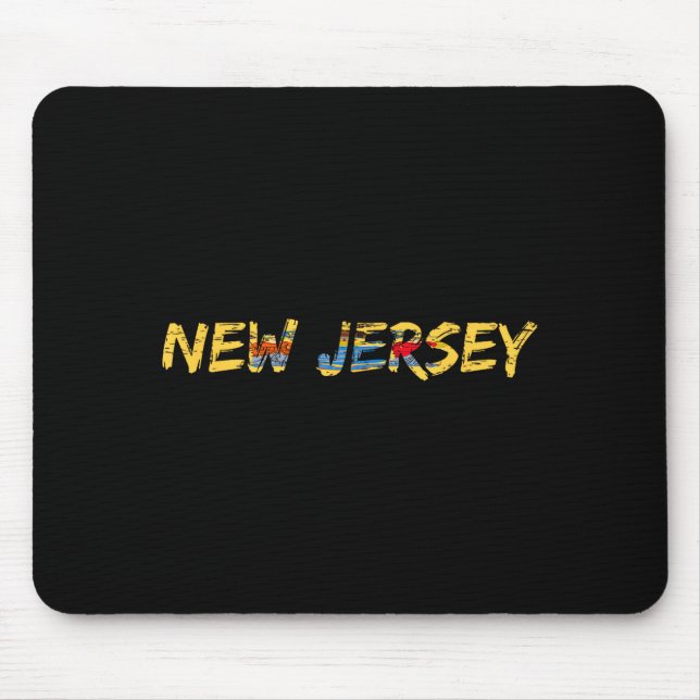 New Jersey, New Jersey Flag  Mouse Mat (Front)