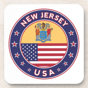 New Jersey, New Jersey sticker, phone case, bag Coaster