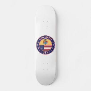 New Jersey, New Jersey sticker, phone case, bag Skateboard