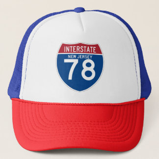 New Jersey NJ I-78 Interstate Highway Shield - Trucker Hat