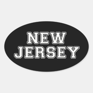 New Jersey Oval Sticker