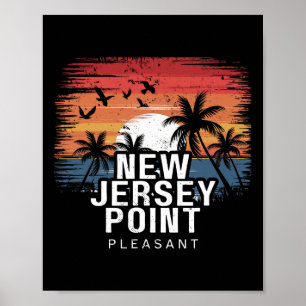 New Jersey Point Pleasant Surfing Surfer Poster