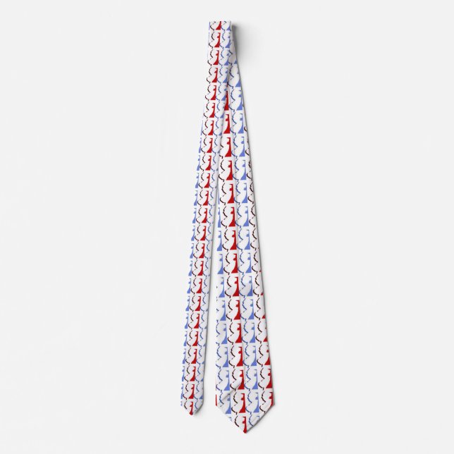 New Jersey Red White & Blue Tie (Back)