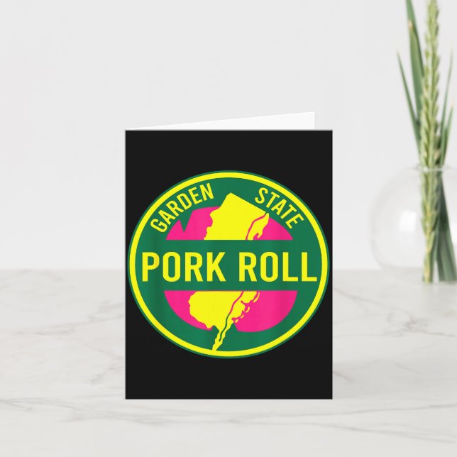 New Jersey Rk Roll Nj Garden State Parkway Sign Gr Card (Front)