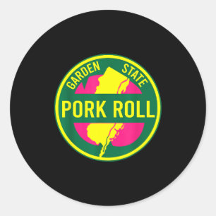 New Jersey Rk Roll Nj Garden State Parkway Sign Gr Classic Round Sticker