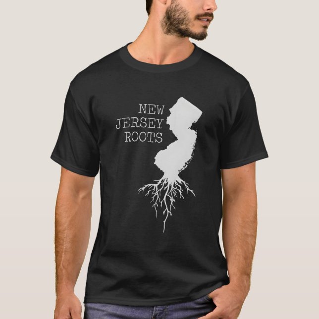 New Jersey Roots State Map T-Shirt (Front)